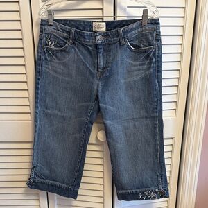 White House Black Market Blue capri Jeans